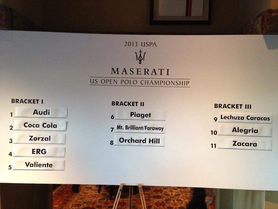 The US Open Draw — at International Polo Club Palm Beach.