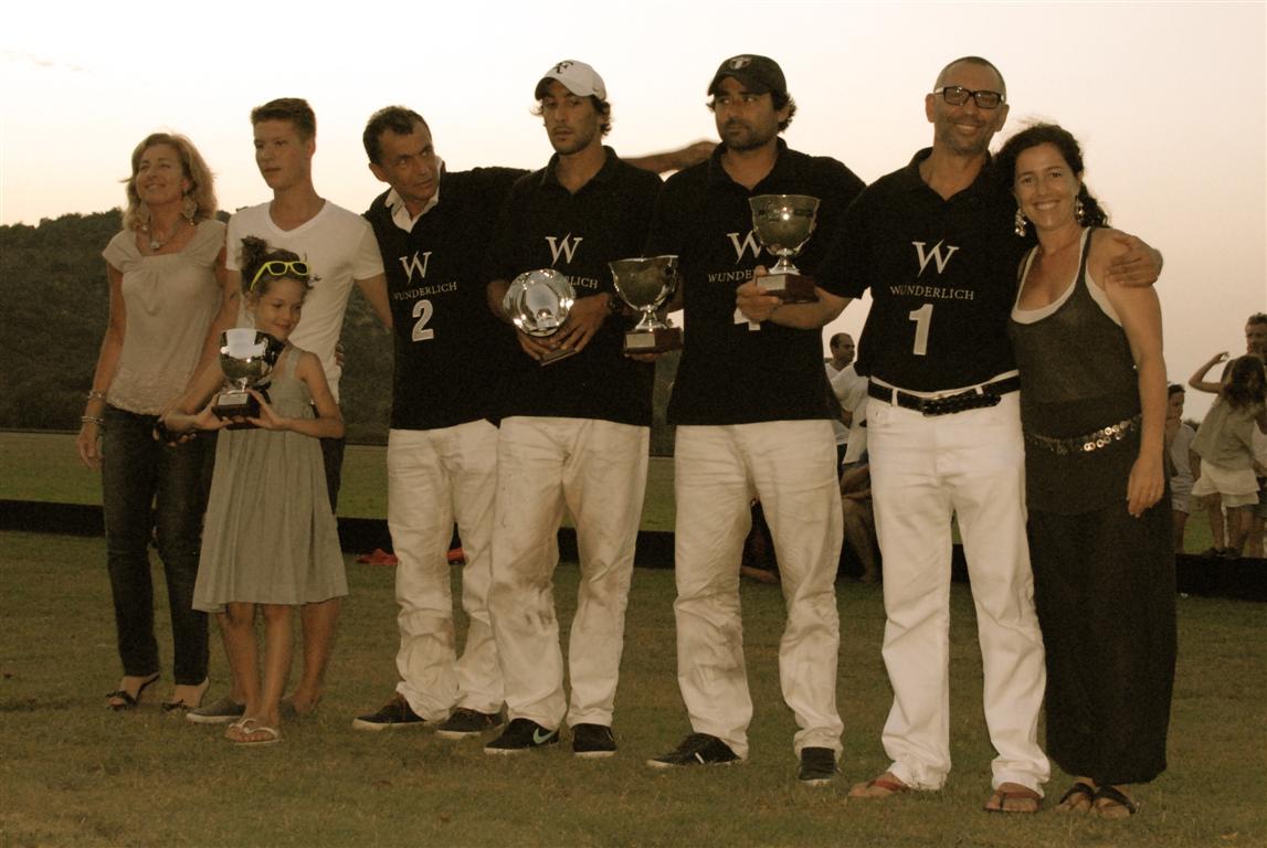Cassiopeia Polo Team winner of the Summer Cup 2013 Gyorgy Ivanics Edgard Llambi Fernando Mino Robert Szucs